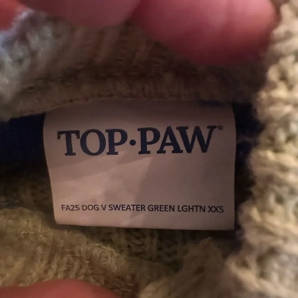 New! Top Paw Lightening Bolt Dog Sweater Sz XXS